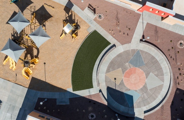 50-50---A Playground design that reflects Native American culture and values on the Navajo Nation in Lukachukai, AZ.